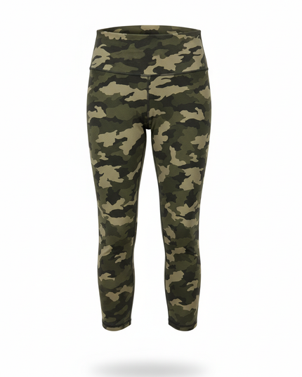Lululemon High-Rise Camo Cropped Performance Leggings