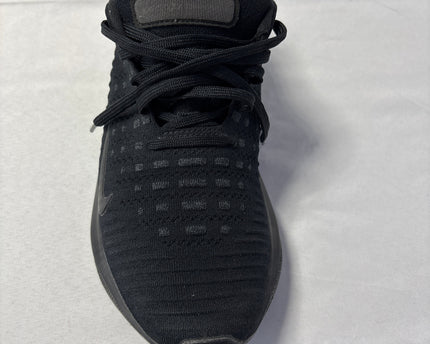 Nike Black Knit Upper Swoosh Running Sneakers