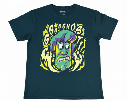 Zing Pop Culture Dark Teal Scooby-Doo Shaggy Ghost Graphic Tee