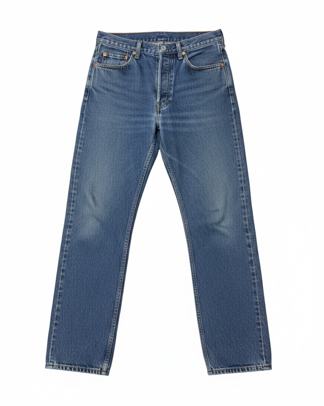 Levi's Classic Blue Straight Leg Denim Jeans