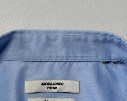 Jack & Jones Premium Light Blue Long Sleeve Stretch Shirt