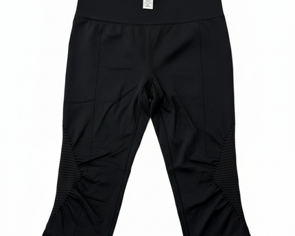 Lululemon Black High-Waisted Ribbed Capri Leggings