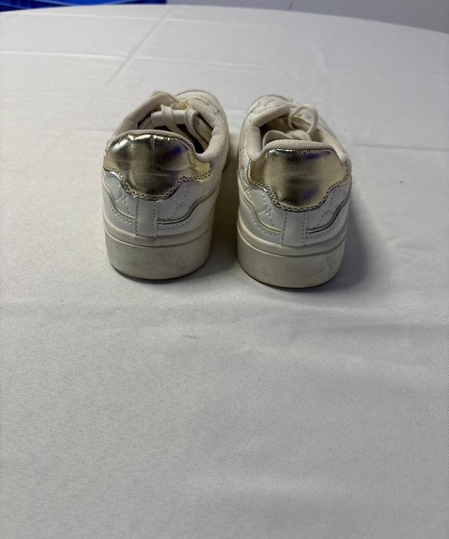 Max White Monogram Quilted Low Top Sneakers