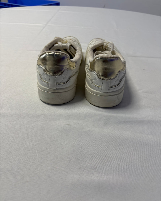 Max White Monogram Quilted Low Top Sneakers