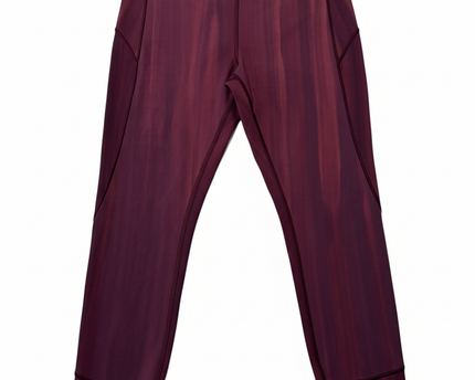 Lululemon Burgundy High-Rise Performance Leggings