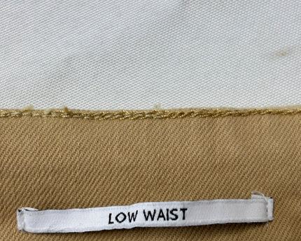 Bershka Tan Low-Waist Belted Mini Skirt