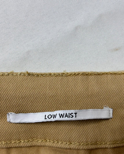 Bershka Tan Low-Waist Belted Mini Skirt