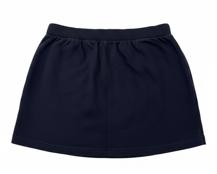 Lacoste x Roland Garros Navy Fleece A-Line Mini Skirt