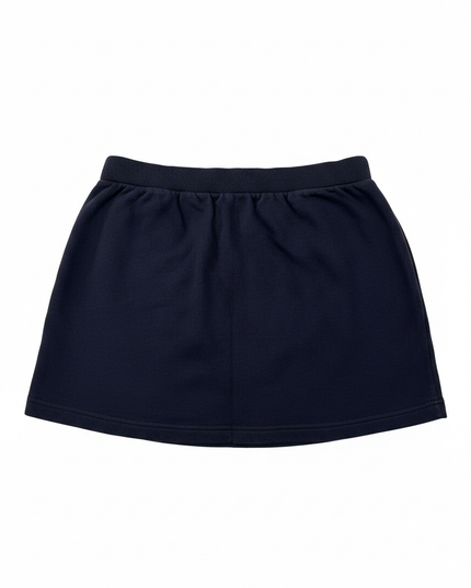 Lacoste x Roland Garros Navy Fleece A-Line Mini Skirt