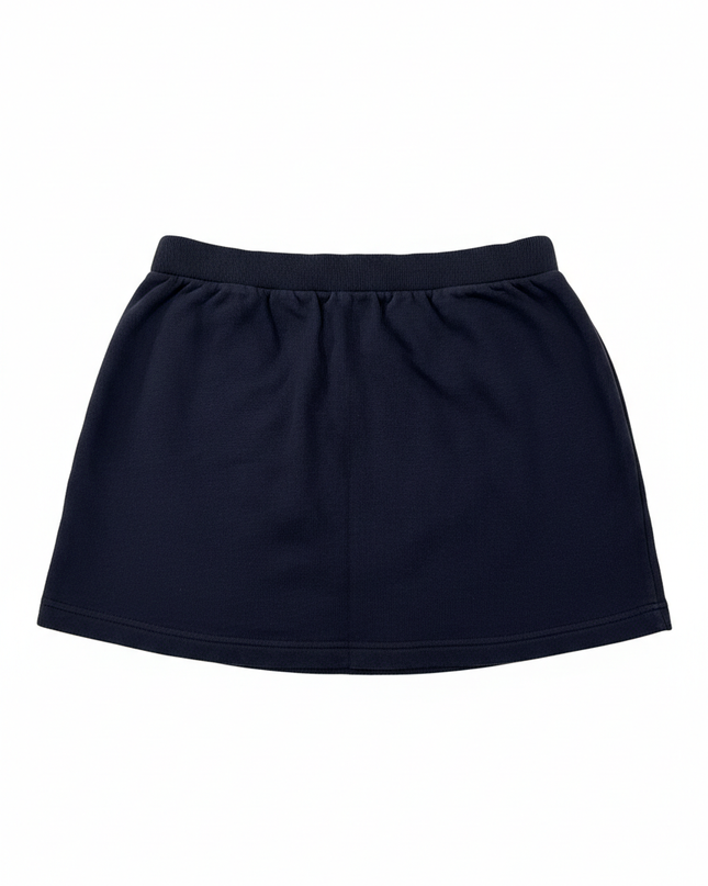 Lacoste x Roland Garros Navy Fleece A-Line Mini Skirt