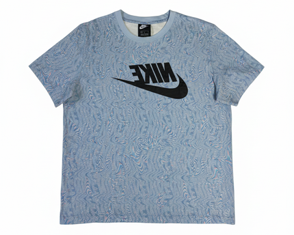 Nike Blue Psychedelic Swirl Graphic Tee
