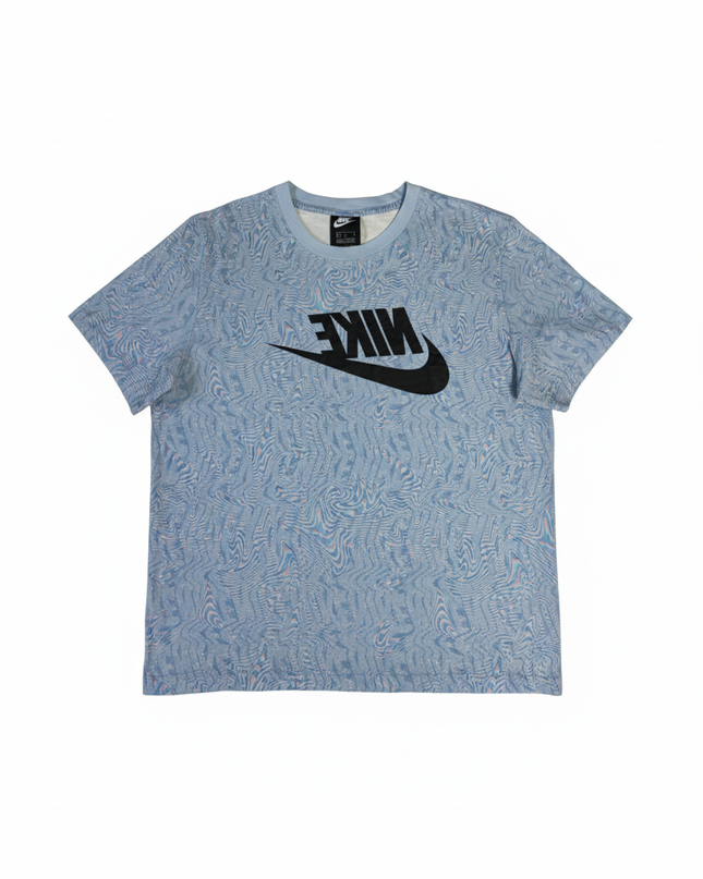 Nike Blue Psychedelic Swirl Graphic Tee