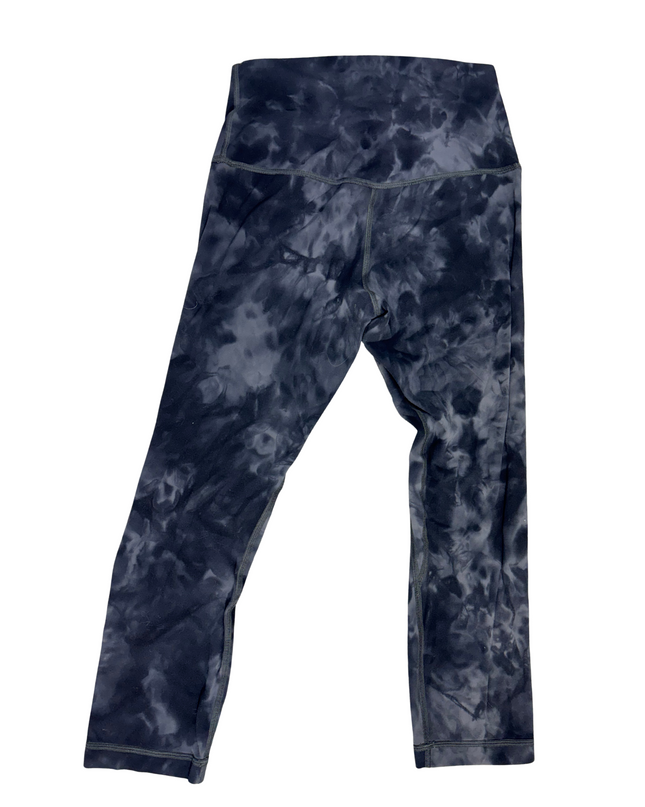 Lululemon Wunder Under Crop High-Rise - Ink Blue Tie-Dye - XS