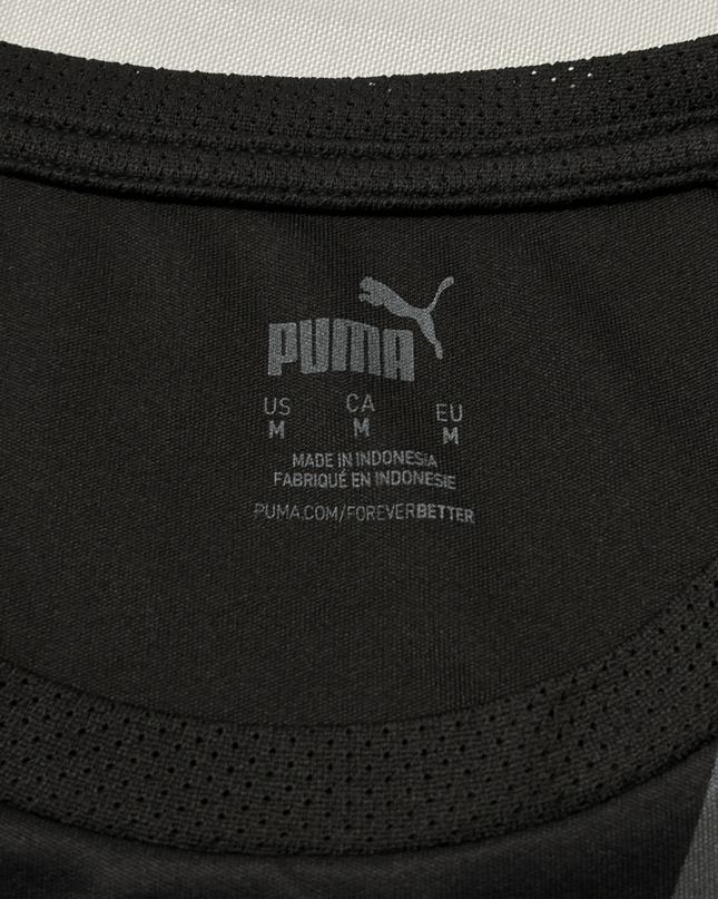 Puma DryCELL Performance Training Black with Grey Graphic Stripes T-Shirt