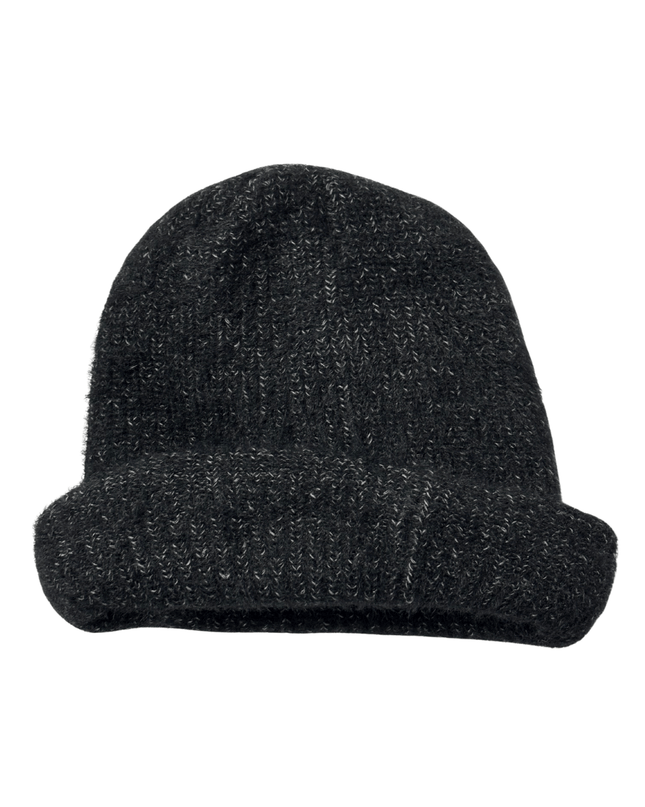 The North Face Fuzzy Knit Charcoal Grey Beanie