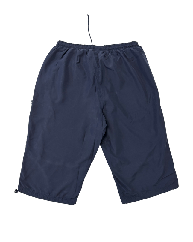 Umbro Navy Blue Mesh-Lined Training 3/4 Shorts - L | Waist: 32"
