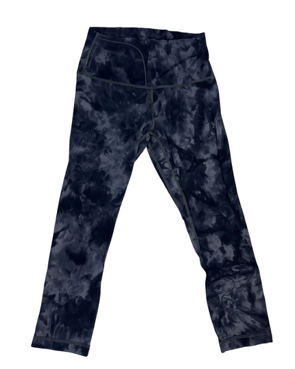 Lululemon Wunder Under Crop High-Rise - Ink Blue Tie-Dye - XS