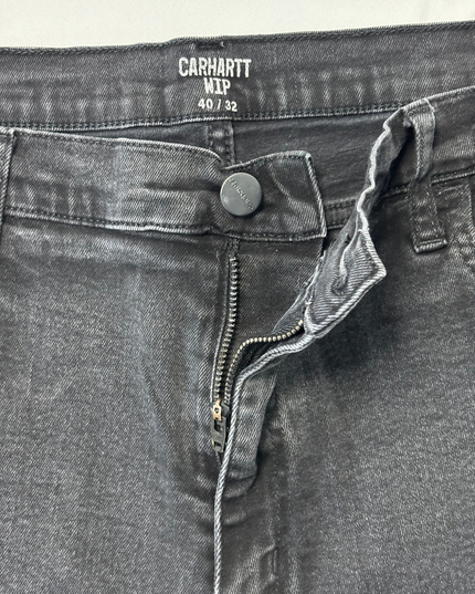 Carhartt WIP Black Slim Fit Jeans - L | Waist: 36"