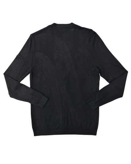 ZARA MAN Basic Black Lightweight Button-Up Cardigan