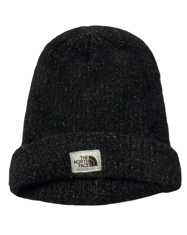 The North Face Fuzzy Knit Charcoal Grey Beanie