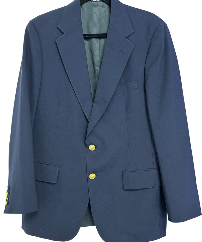 Ralph Lauren Polo University Club Navy Wool Blazer