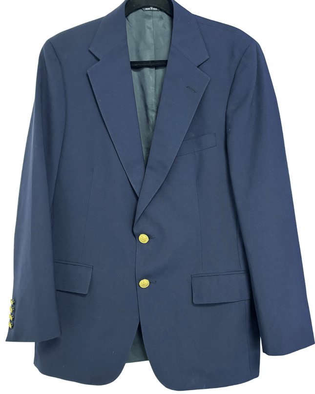 Ralph Lauren Polo University Club Navy Wool Blazer