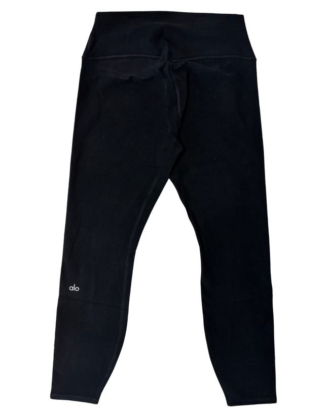 Alo High-Waist Black Sculpting Yoga Leggings - XS | Waist:26"