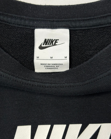 Nike Classic Black Crewneck Logo Sweatshirt