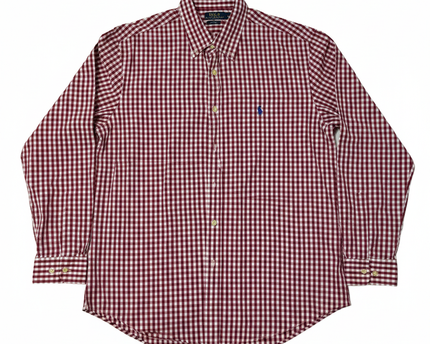 Polo Ralph Lauren Red Gingham Check Slim Fit Shirt
