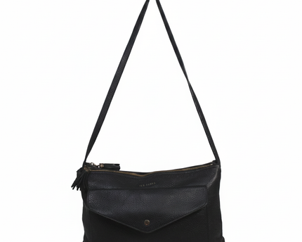 Ted Baker Black Pebbled Leather Crossbody Bag