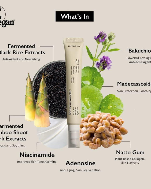 Haruharu Wonder Black Rice Bakuchiol Eye Cream 20ml