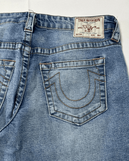 True Religion Bobbi Baggy Wide Leg Light Wash Jeans
