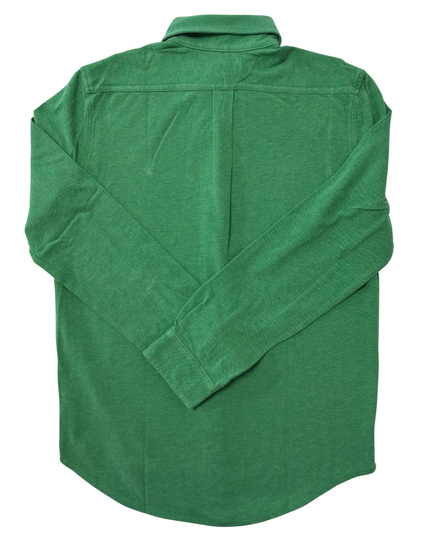 Ralph Lauren Featherweight Mesh Green Button-Down Shirt - XS
