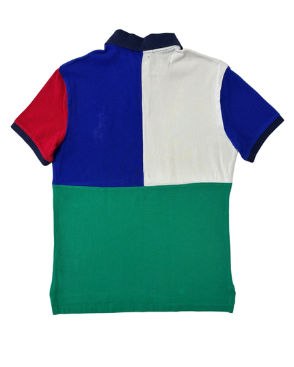 Ralph Lauren Custom Slim Fit Multicolor Block Piqué Polo Shirt - XS