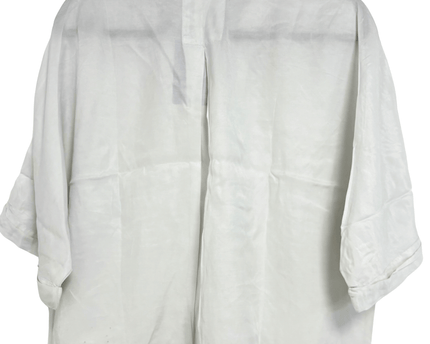 ZARA White Oversized Pocket Shirt