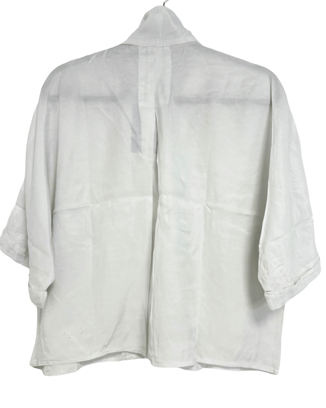 ZARA White Oversized Pocket Shirt