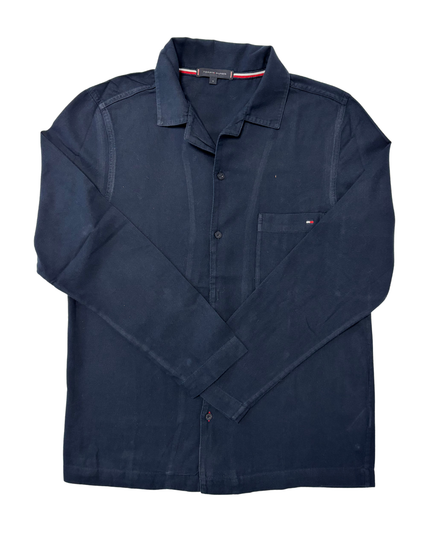 Tommy Hilfiger Navy Blue Long-Sleeve Shirt - S