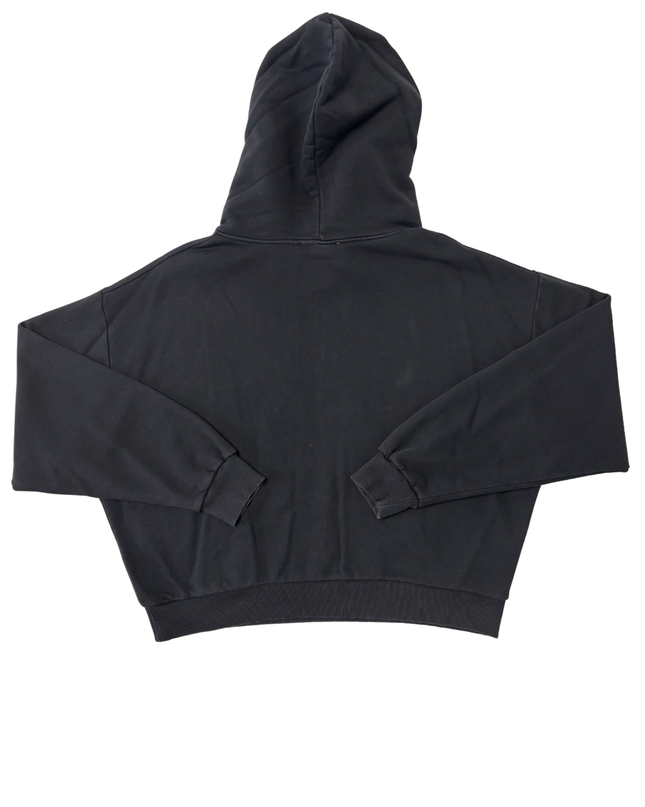 Christian Dior Paris Black Floral Embroidered Logo Hoodie