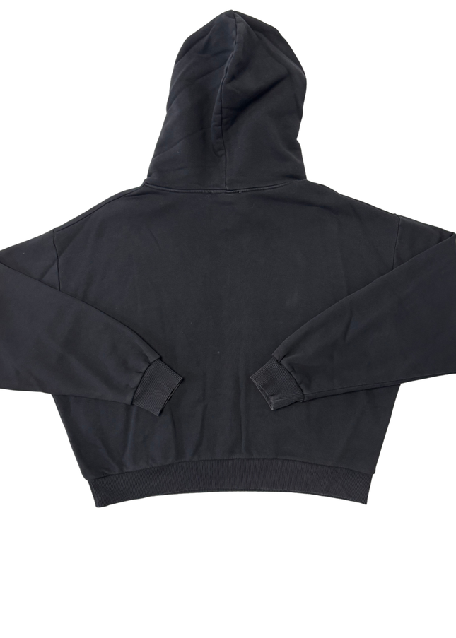 Christian Dior Paris Black Floral Embroidered Logo Hoodie