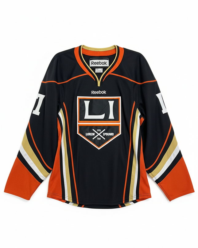 Reebok Black Graphic Hockey Jersey