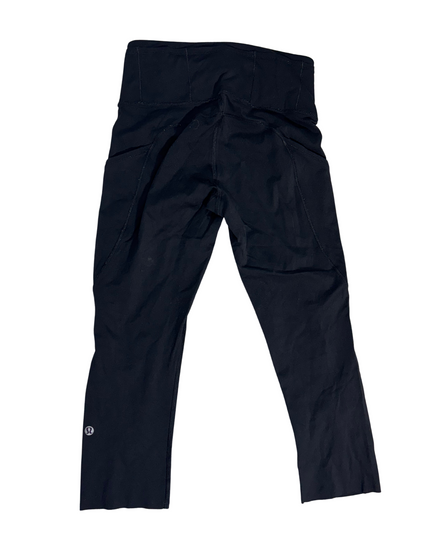 Lululemon Fast and Free High-Rise Crop Leggings with Side Pockets - Black - XS