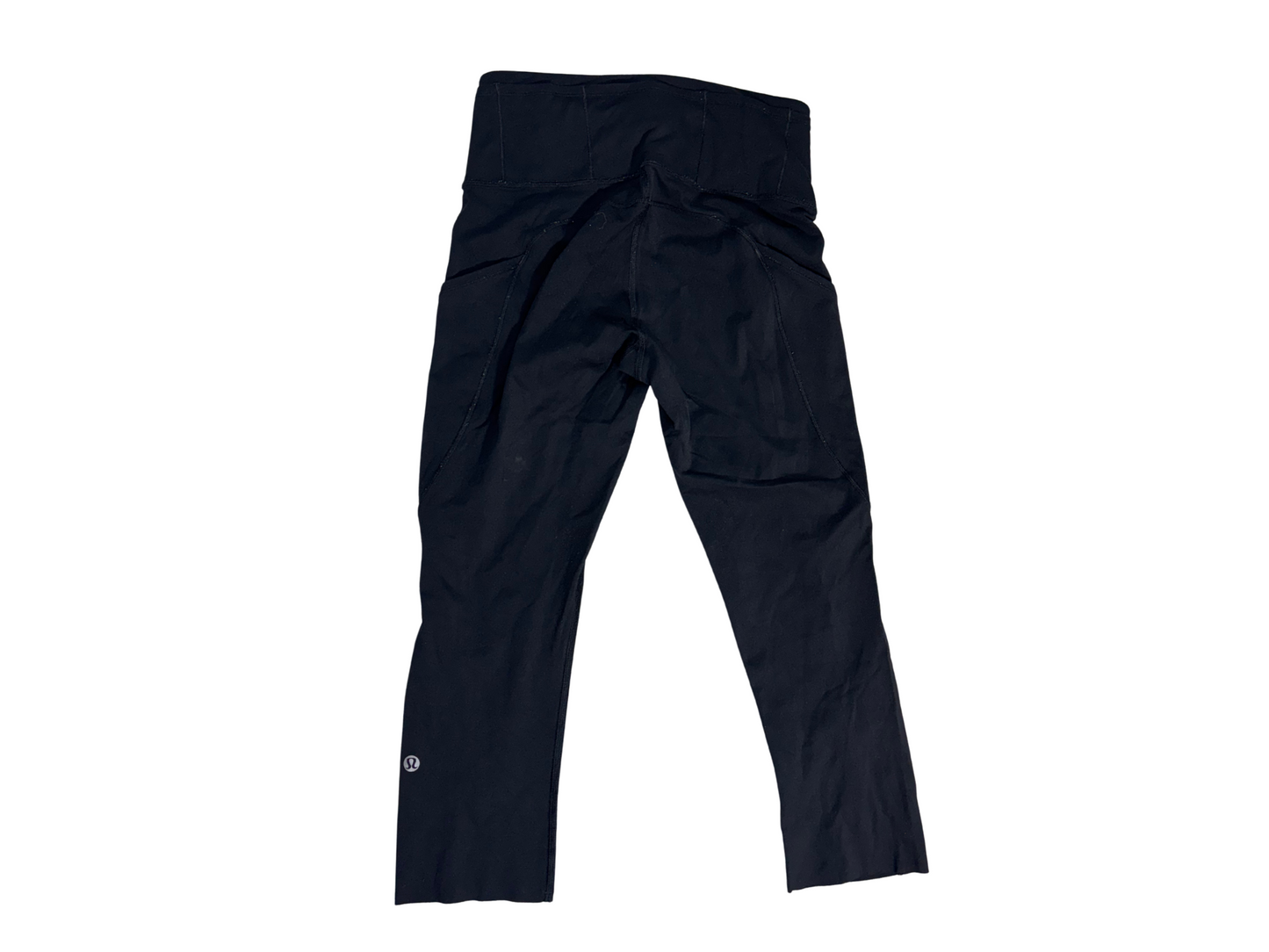 Lululemon Fast and Free High-Rise Crop Leggings with Side Pockets - Black - XS