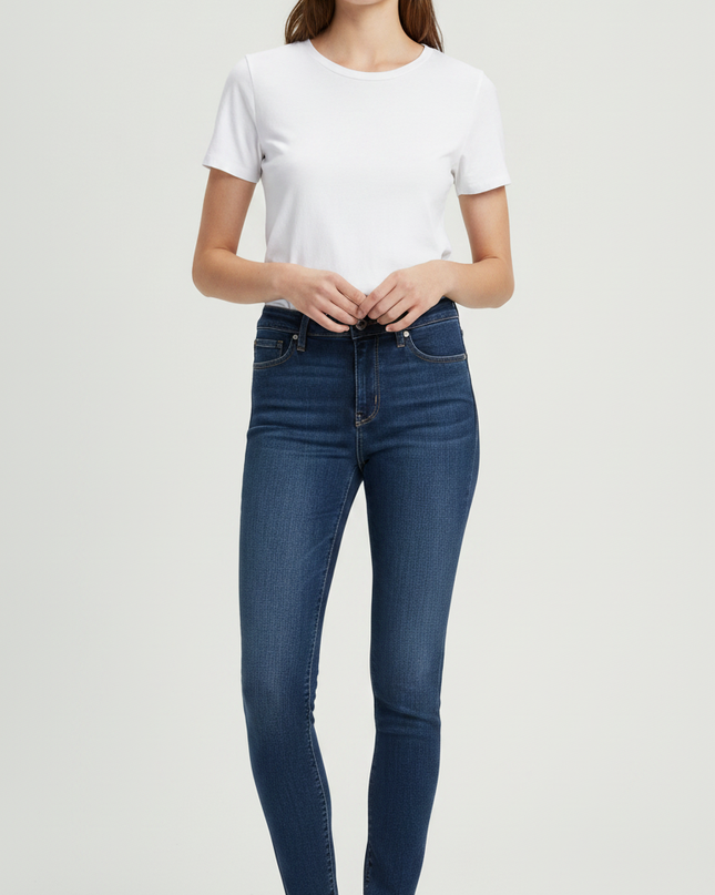 Levi's 721 High Rise Skinny Dark Blue Jeans