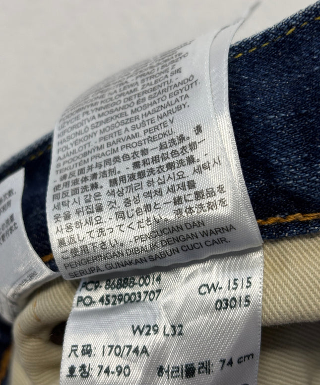 Levi's Blue Slim Fit Whiskered Denim Jeans