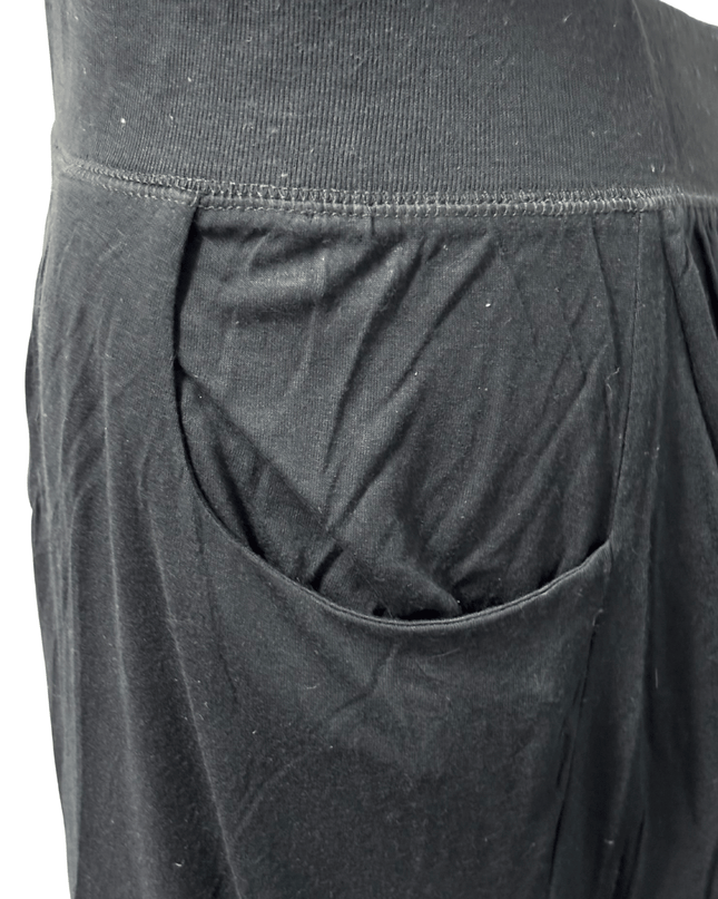 Ralph Lauren Solid Black Flowy A-Line Maxi Skirt