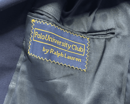 Ralph Lauren Polo University Club Navy Wool Blazer