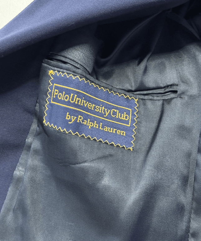 Ralph Lauren Polo University Club Navy Wool Blazer