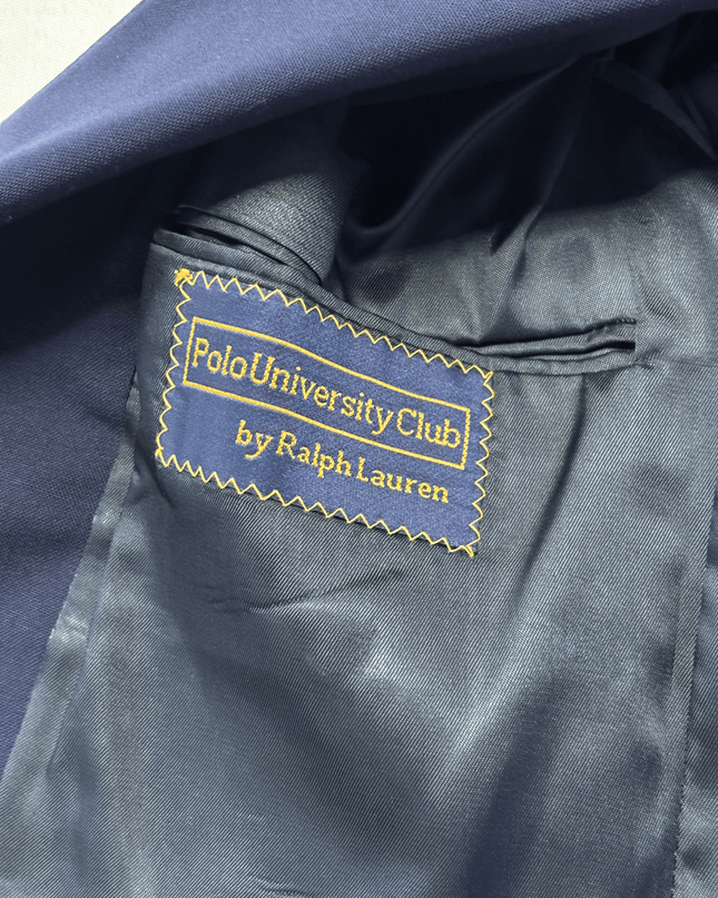 Ralph Lauren Polo University Club Navy Wool Blazer