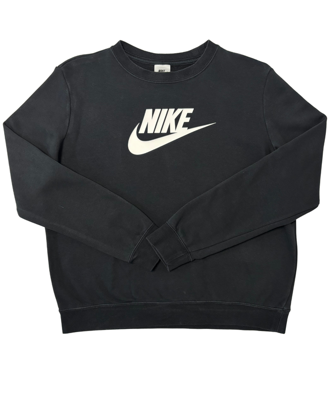 Nike Classic Black Crewneck Logo Sweatshirt