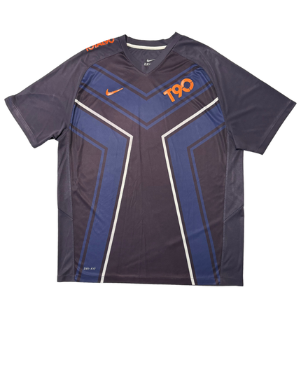 VINTAGE Nike Total 90 Dri-FIT Dark Navy & Blue Training Jersey